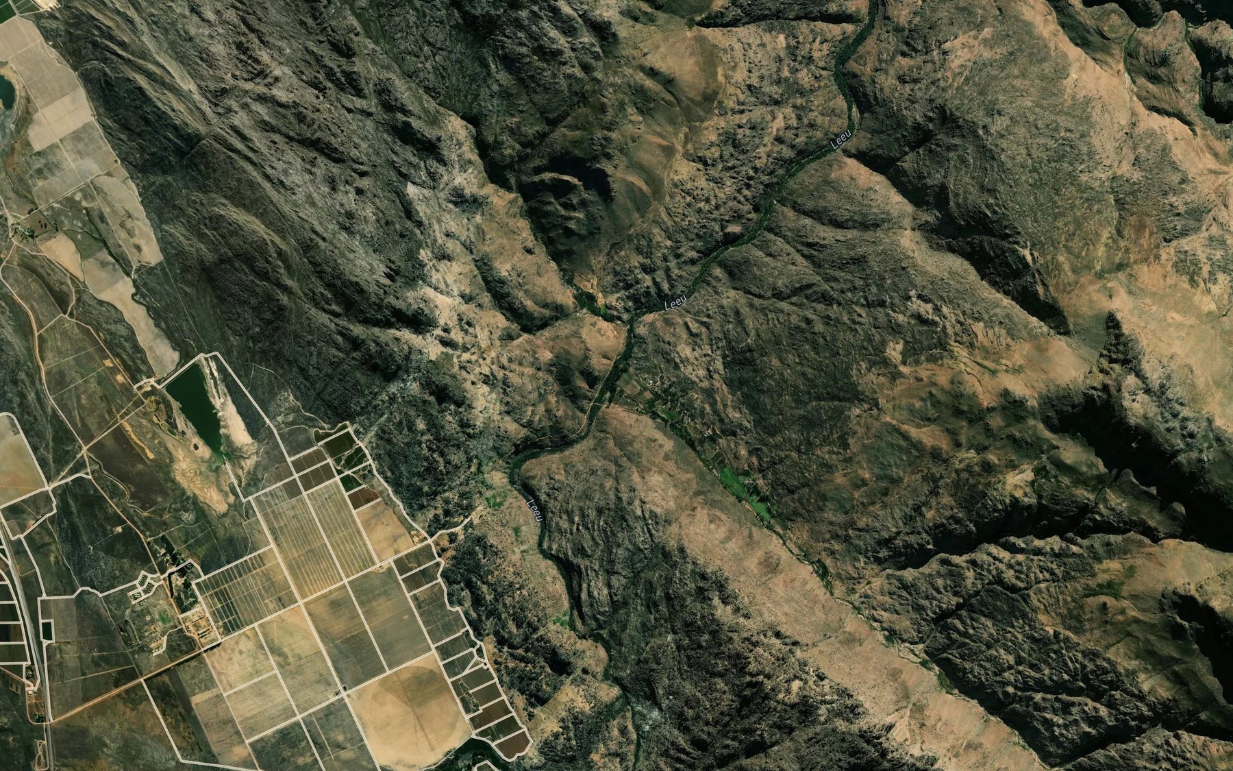 Satellite map of the Kleinrivier