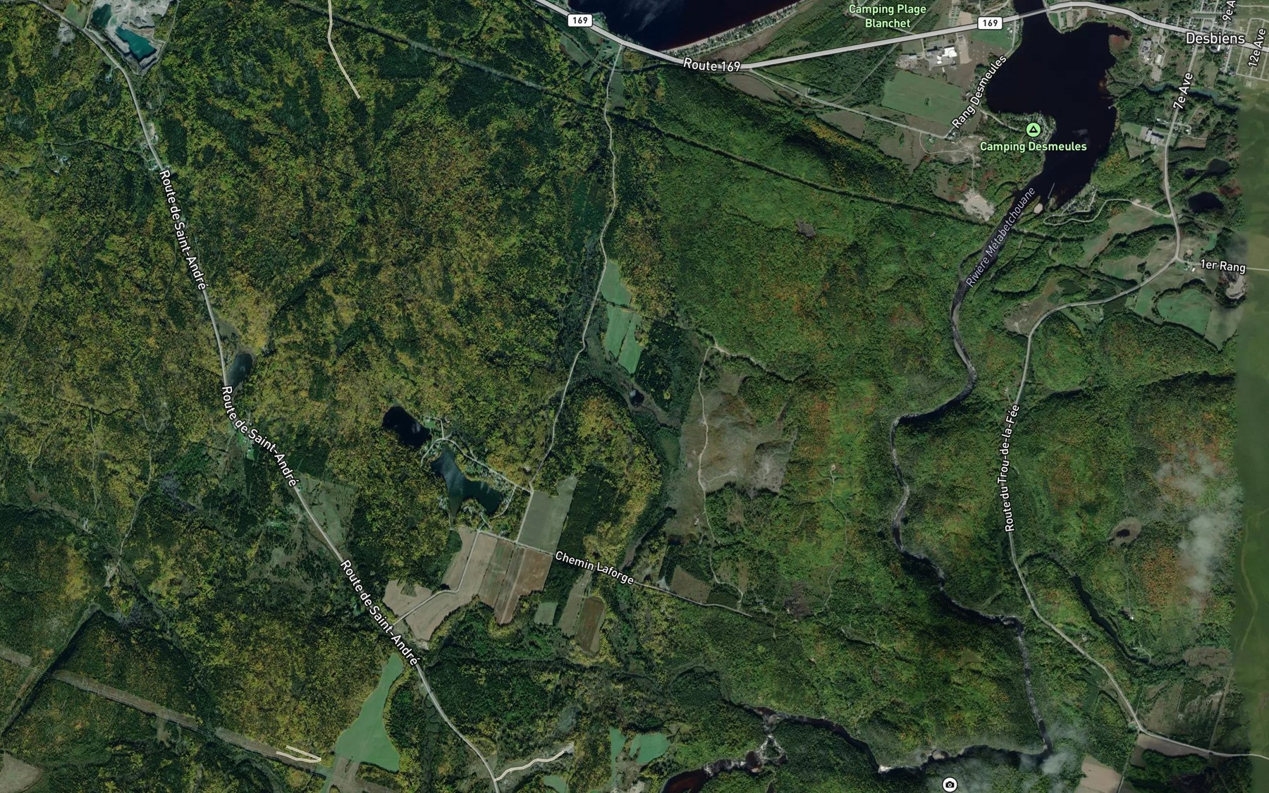 Satellite map of the Lac Mendel