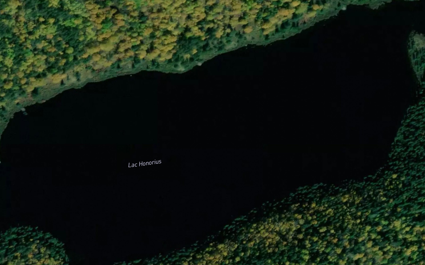 Satellite map of the Lac Honorius