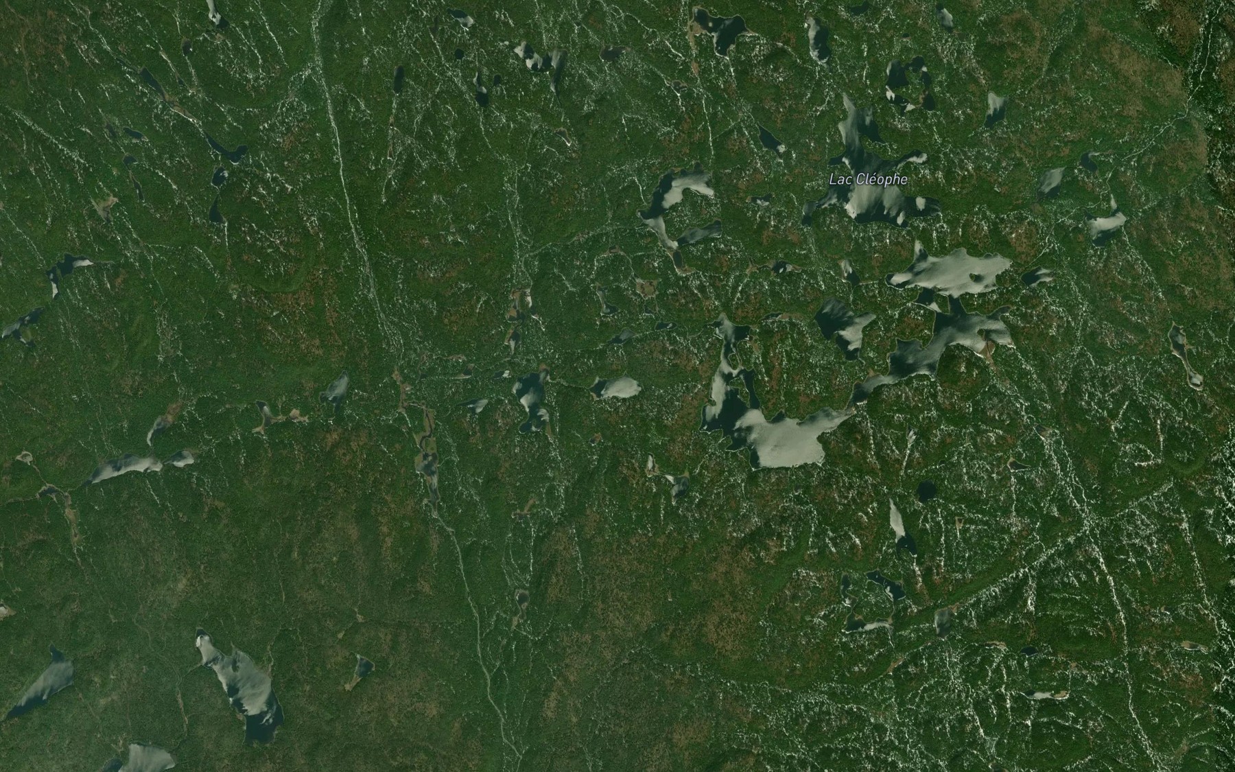 Satellite map of the Lac de la Martre