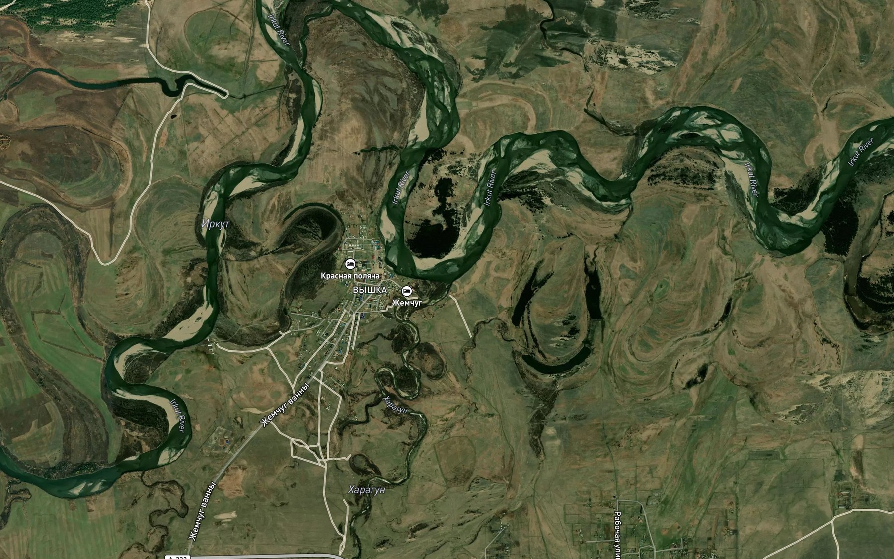 Satellite map of the Kharagun