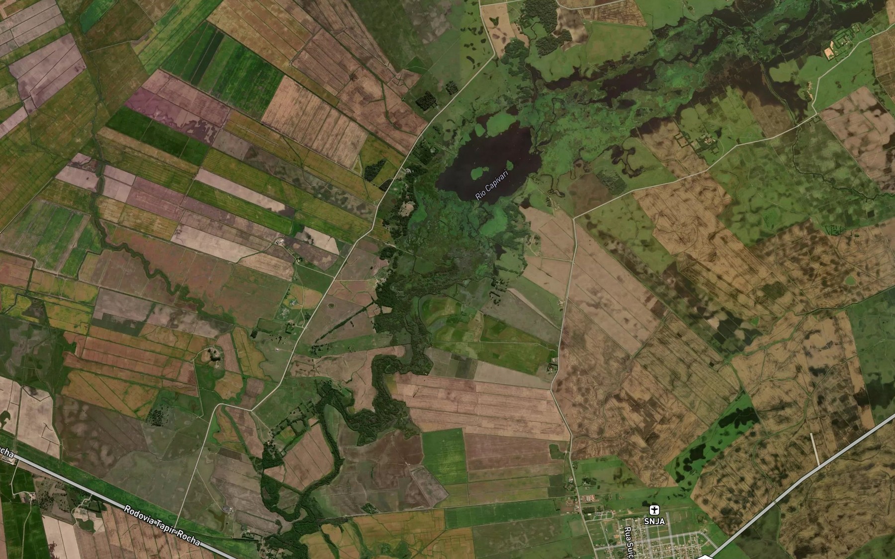 Satellite map of the Arroio Quilombo