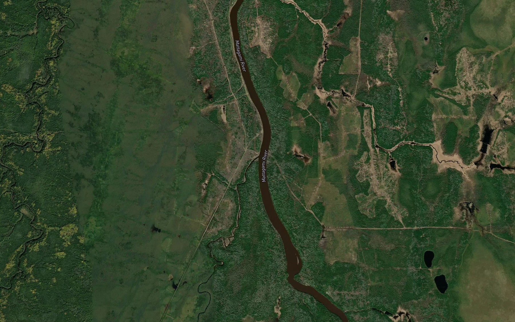 Satellite map of the Thorburn Creek