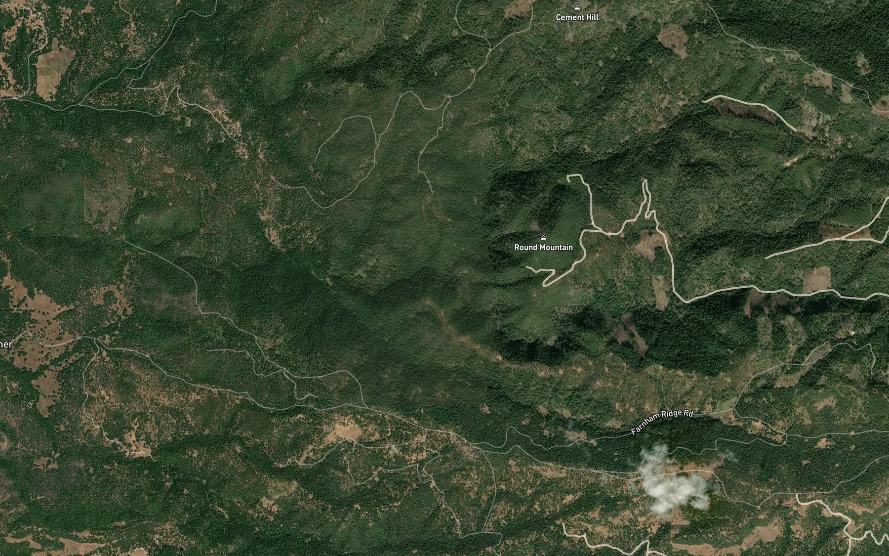 Satellite map of the On It Creek
