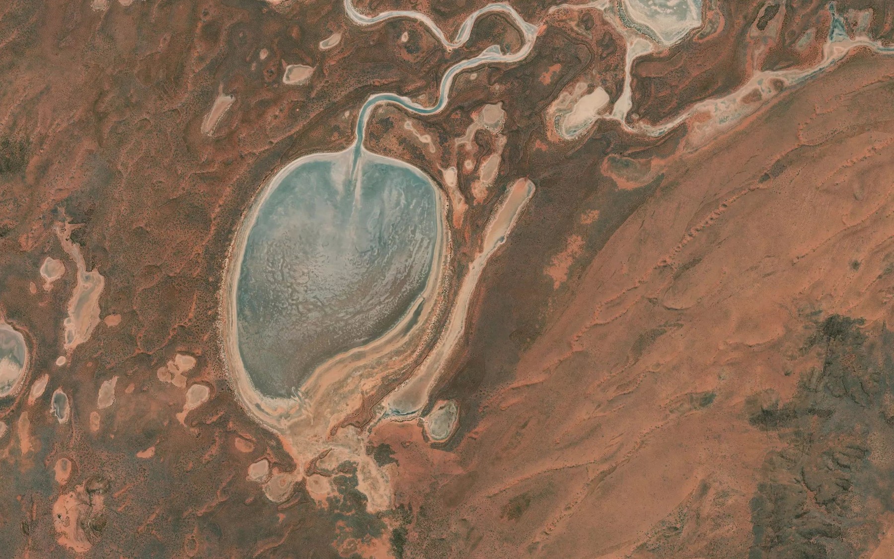 Satellite map of the Yanneri Lake