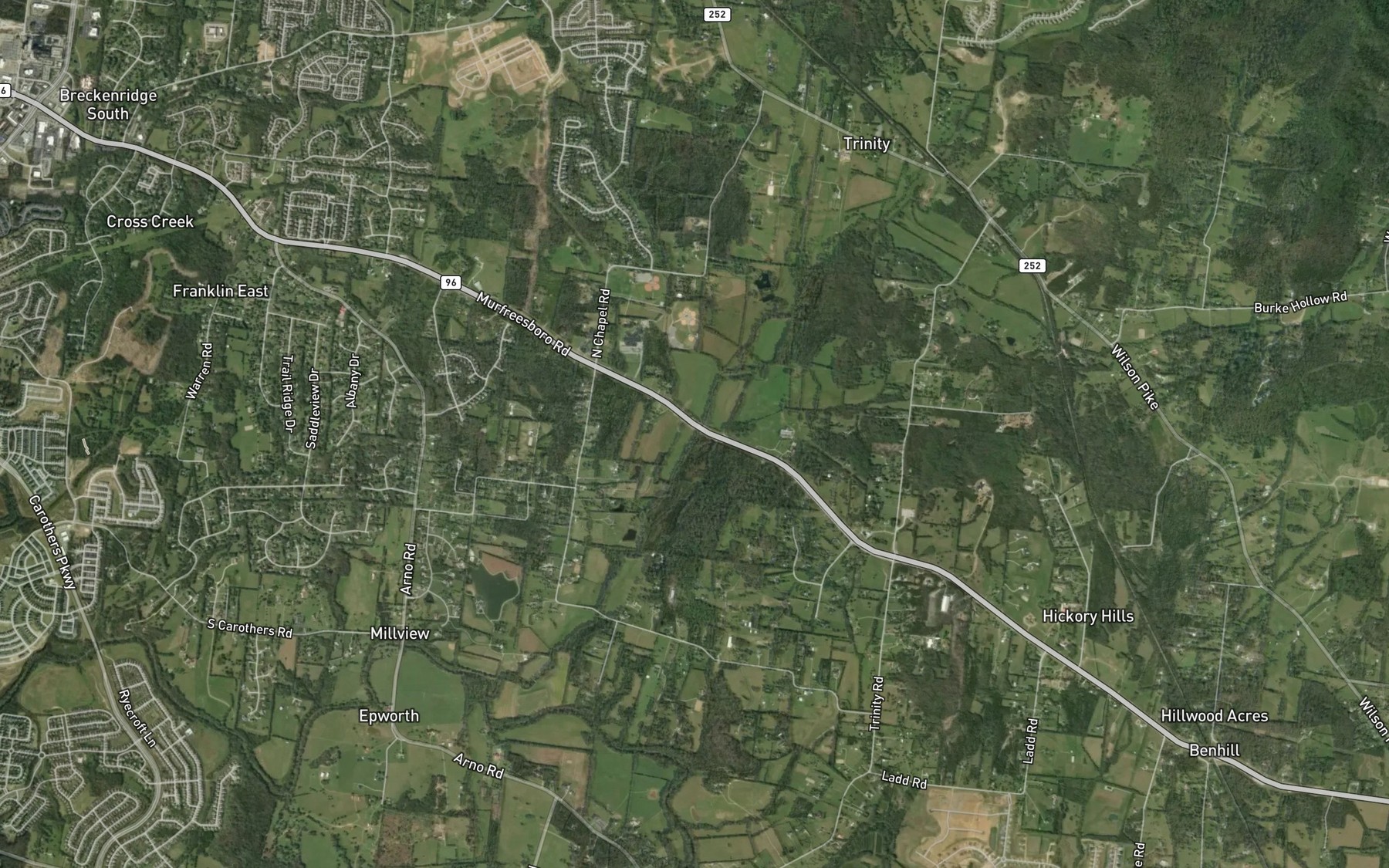 Satellite map of the South Seward Hills Branch