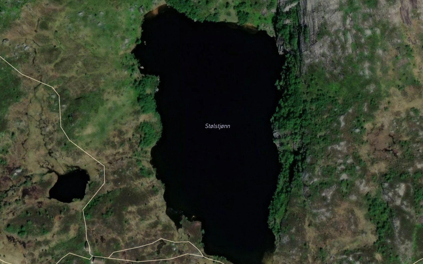 Satellite map of the Stoletjorni