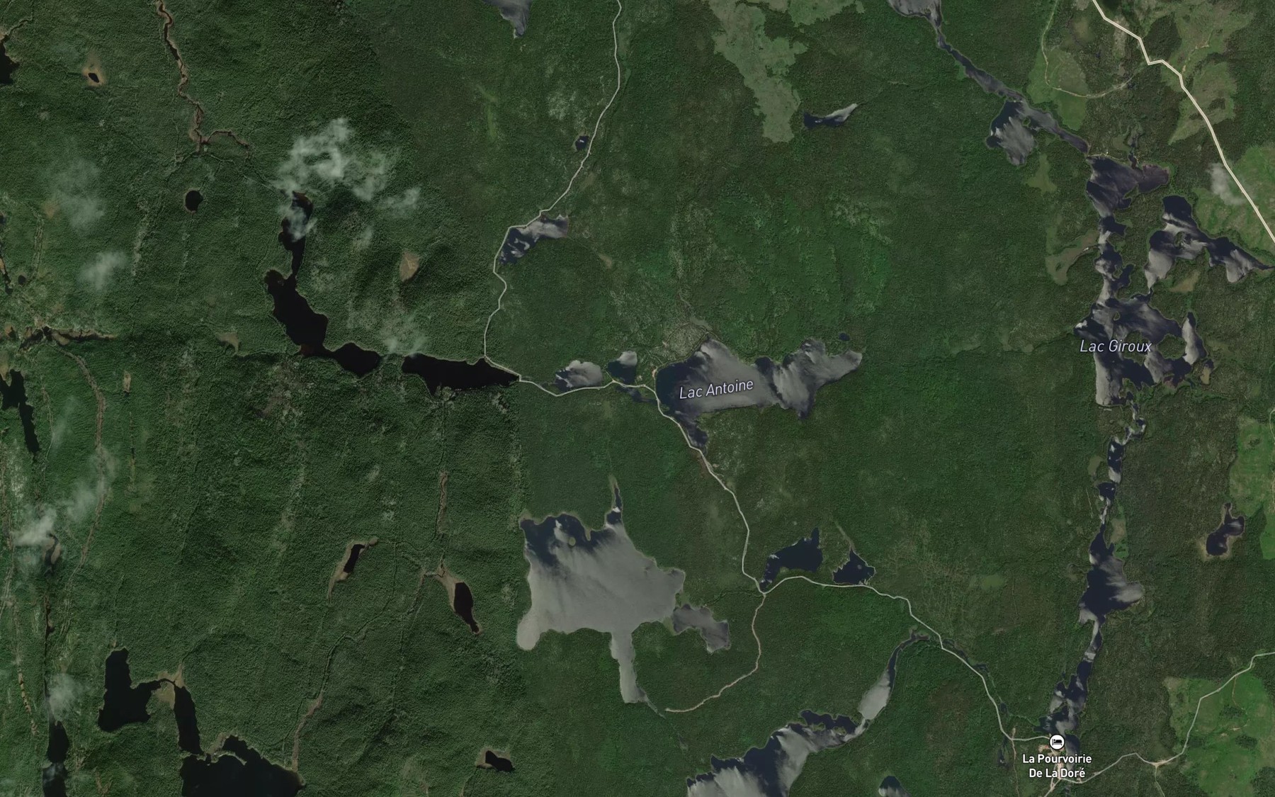 Satellite map of the Lac Pico