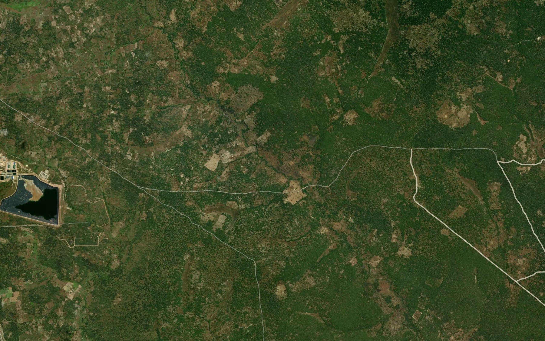 Satellite map of the Milulu
