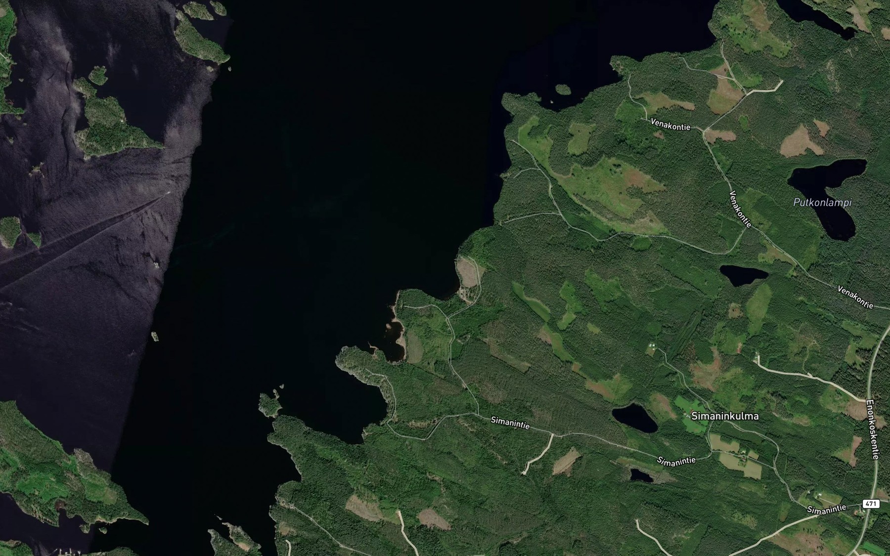 Satellite map of the Pajulahti