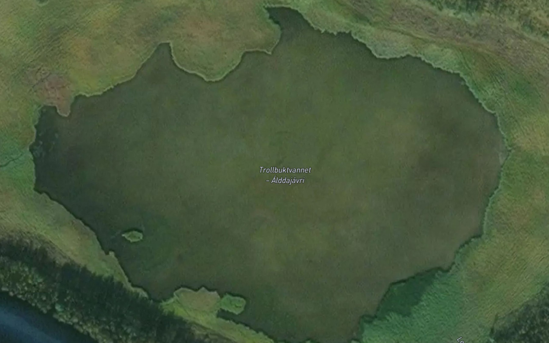 Satellite map of the Aldajavri