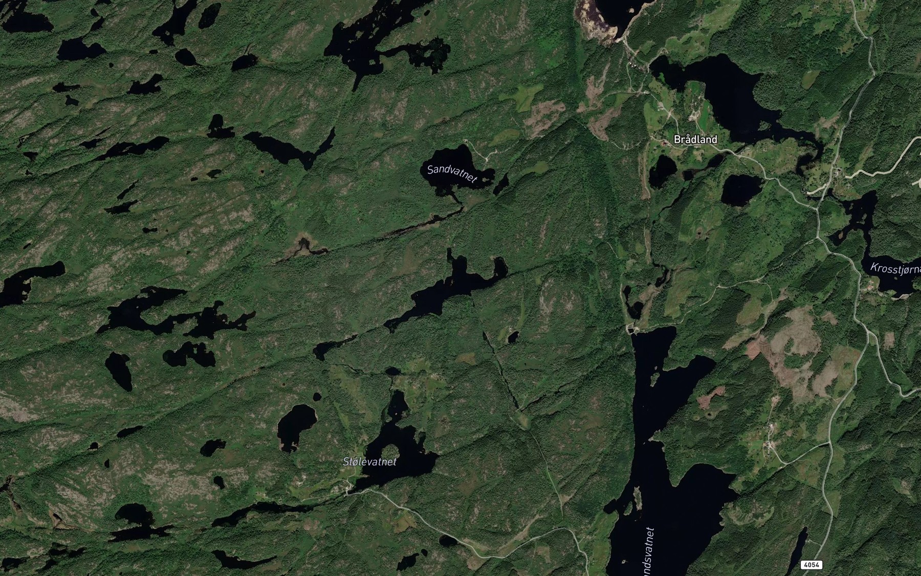 Satellite map of the Vidjumstadvannet