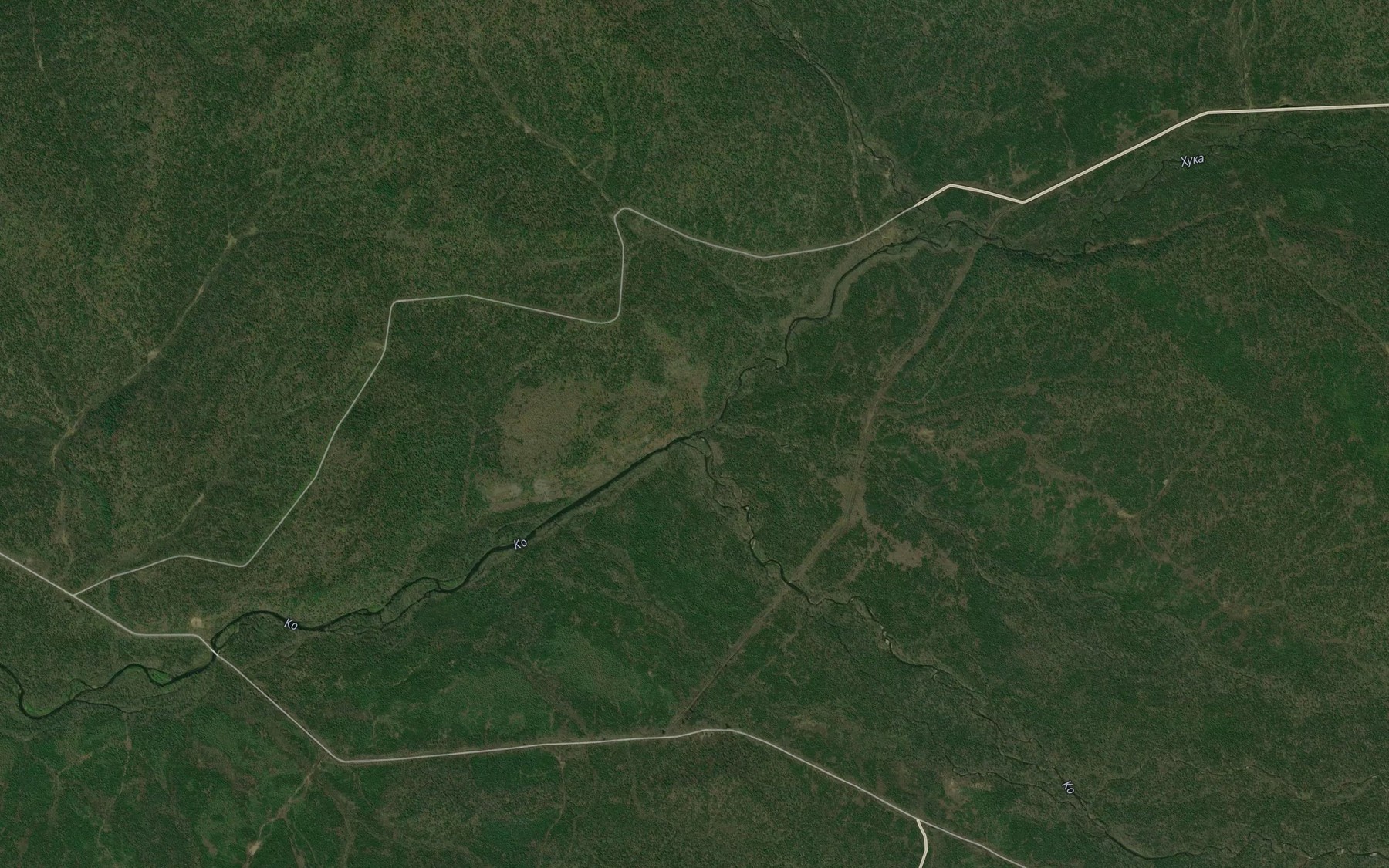 Satellite map of the Khuka