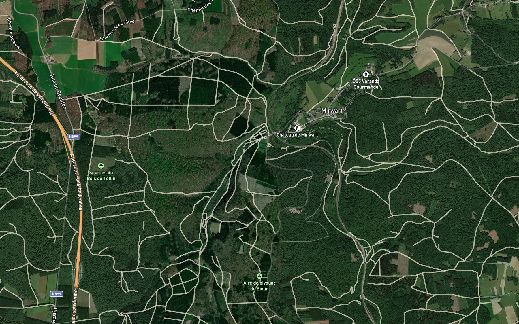 Satellite map of the Maursau