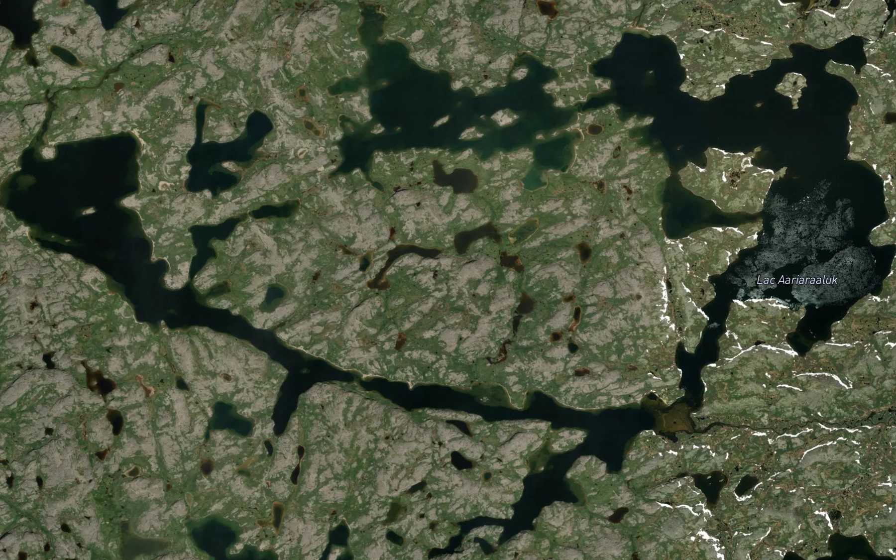 Satellite map of the Lac Aariaraaluk