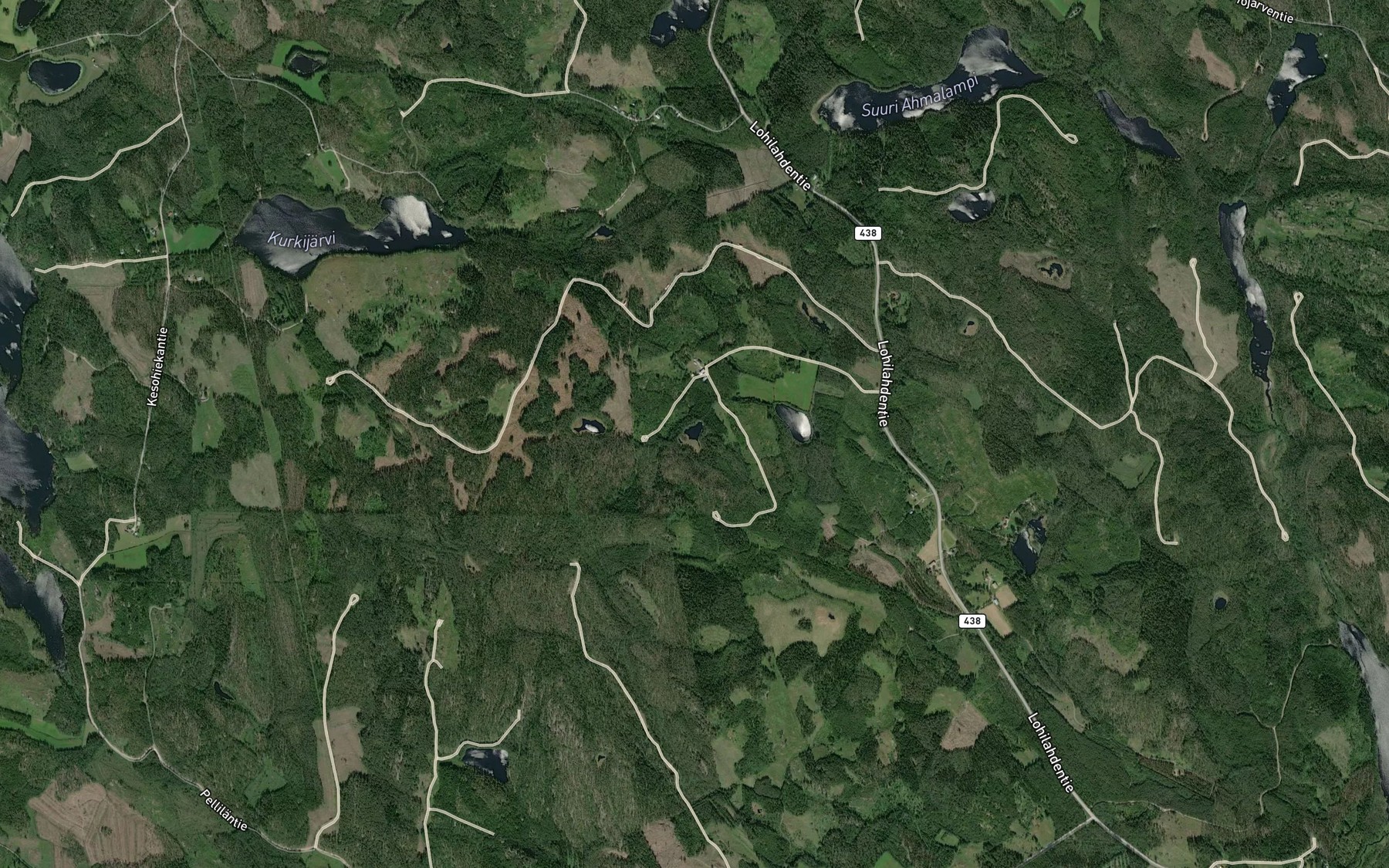 Satellite map of the Kolkkolampi