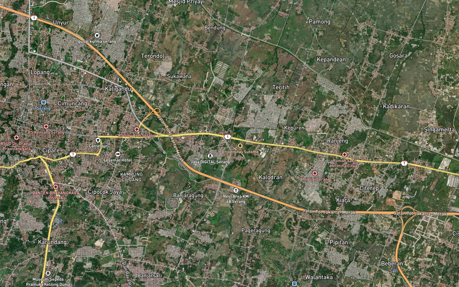 Satellite map of the Ci Geplak
