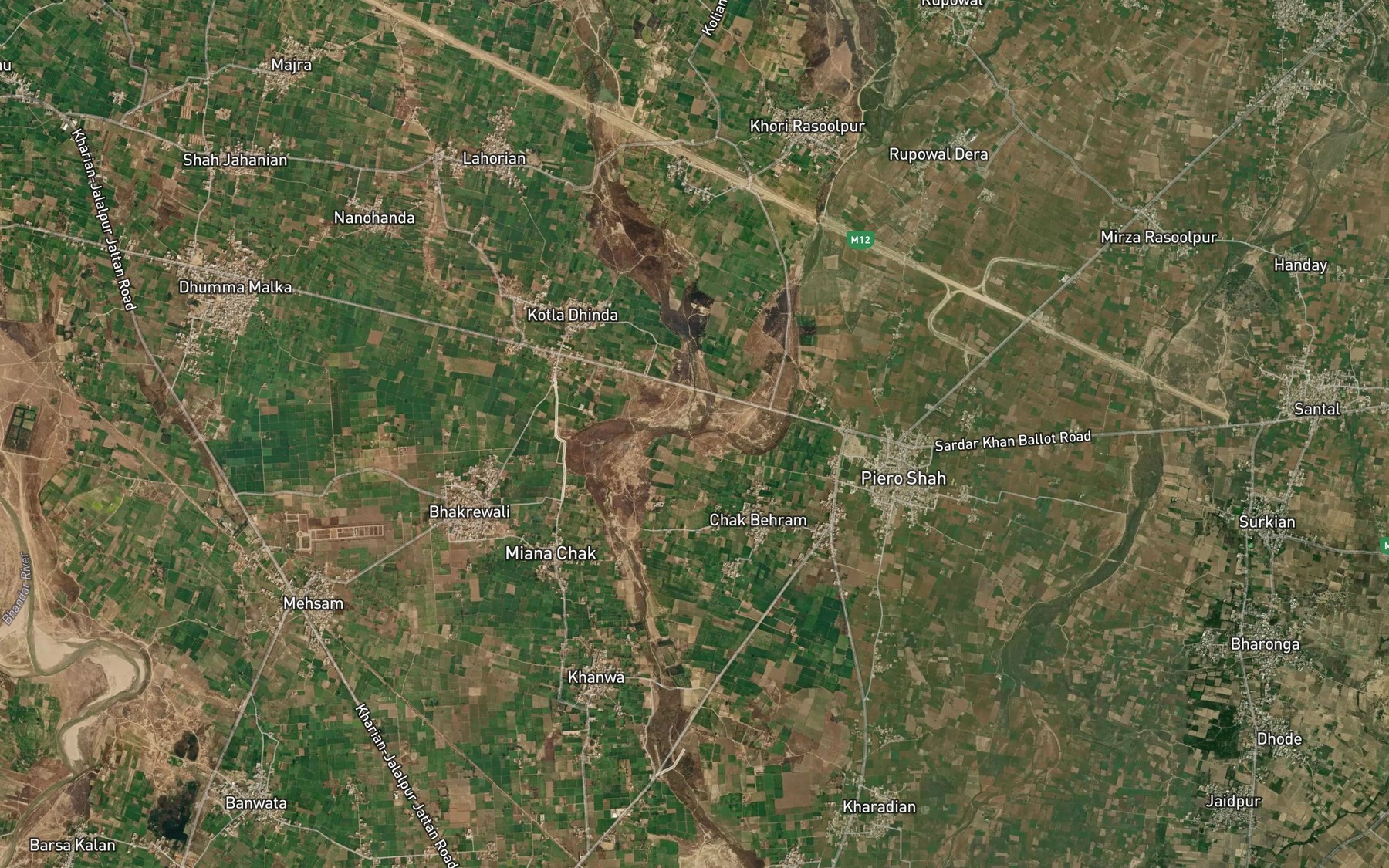 Satellite map of the Bhundar Choi
