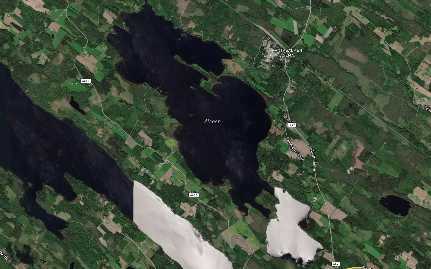 Satellite map of the Alanen