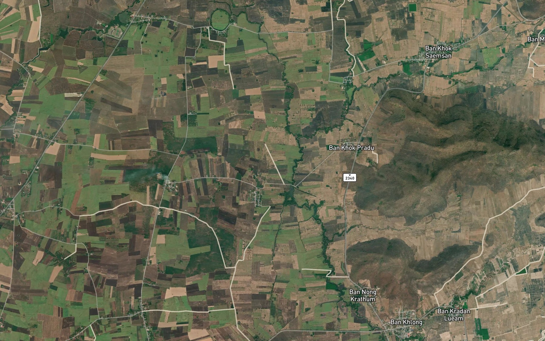 Satellite map of the Khlong Pong Talai