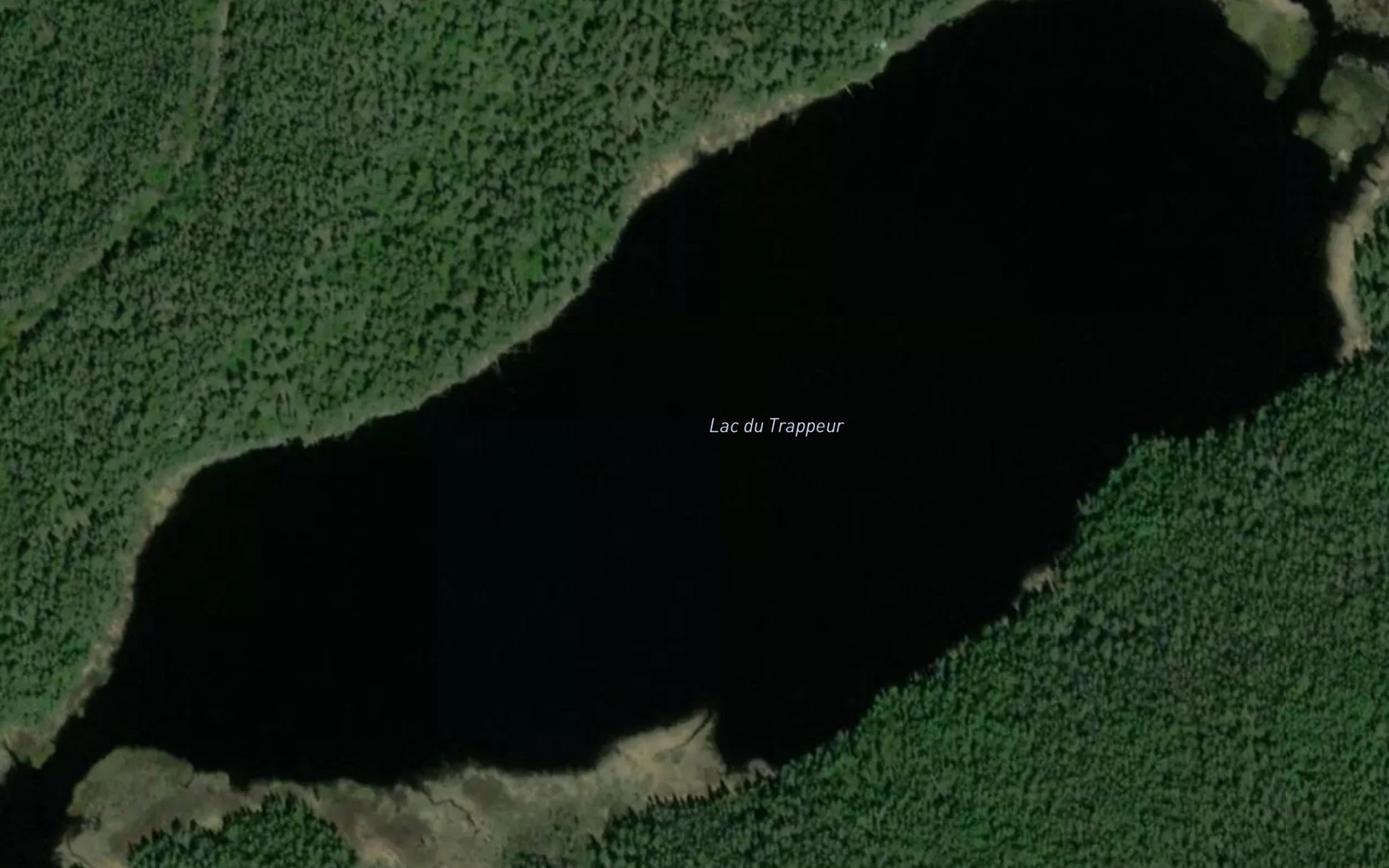 Satellite map of the Lac du Trappeur