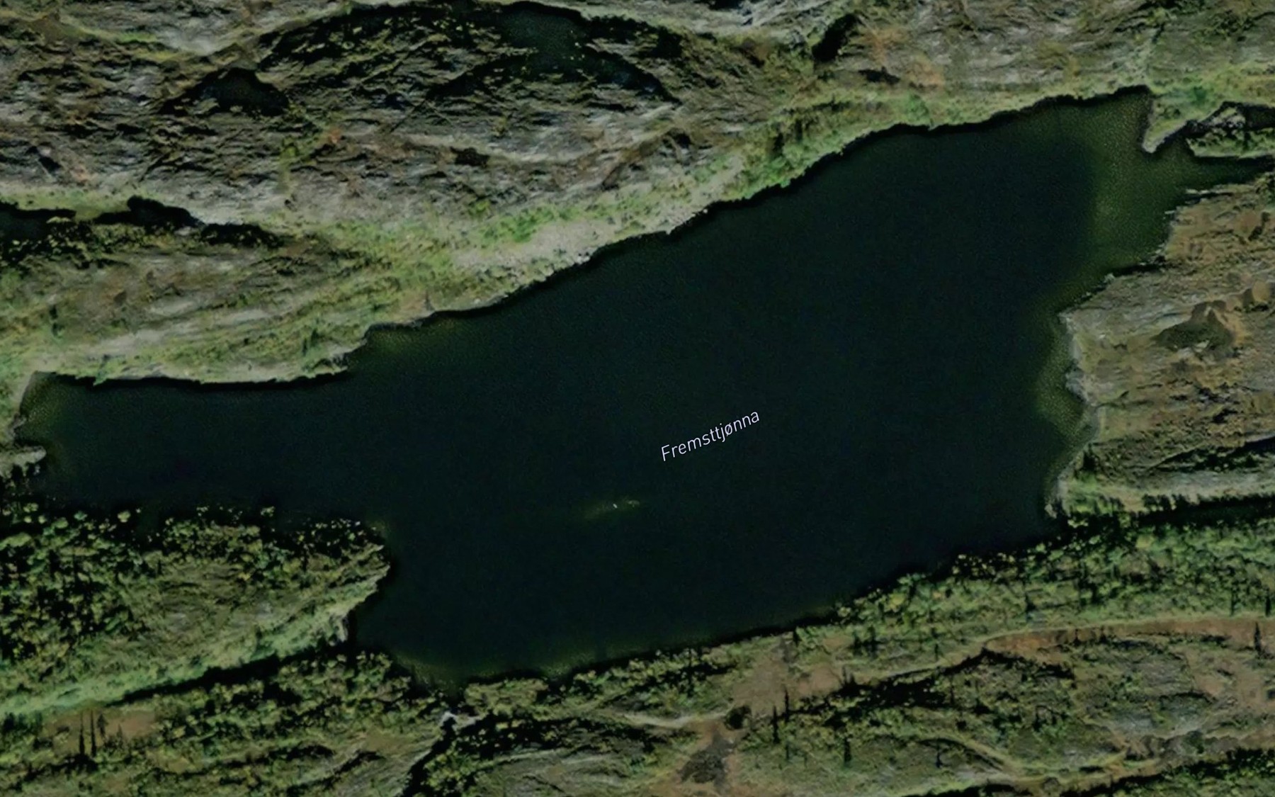 Satellite map of the Fremstetjorna