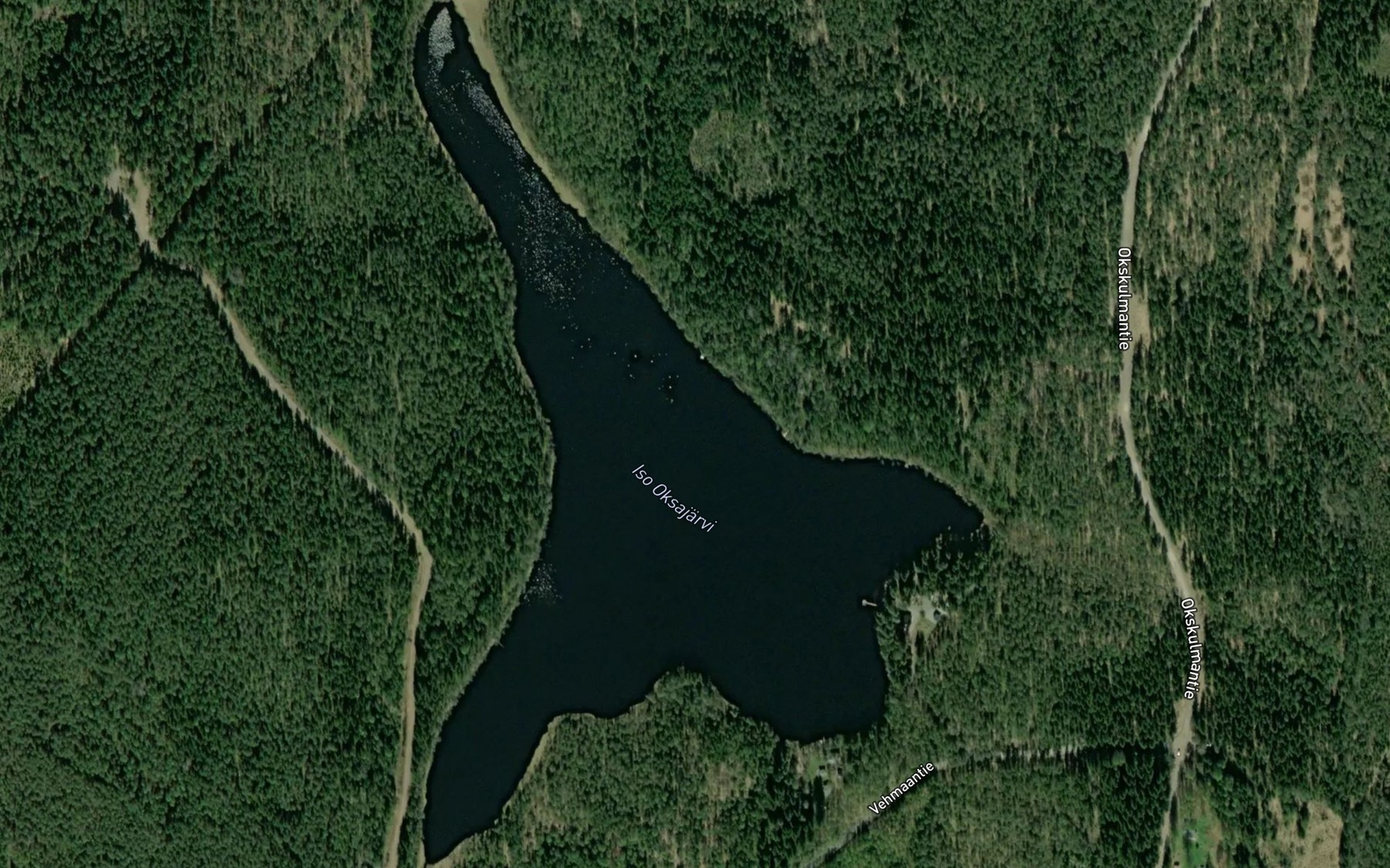 Satellite map of the Iso Oksjarvi
