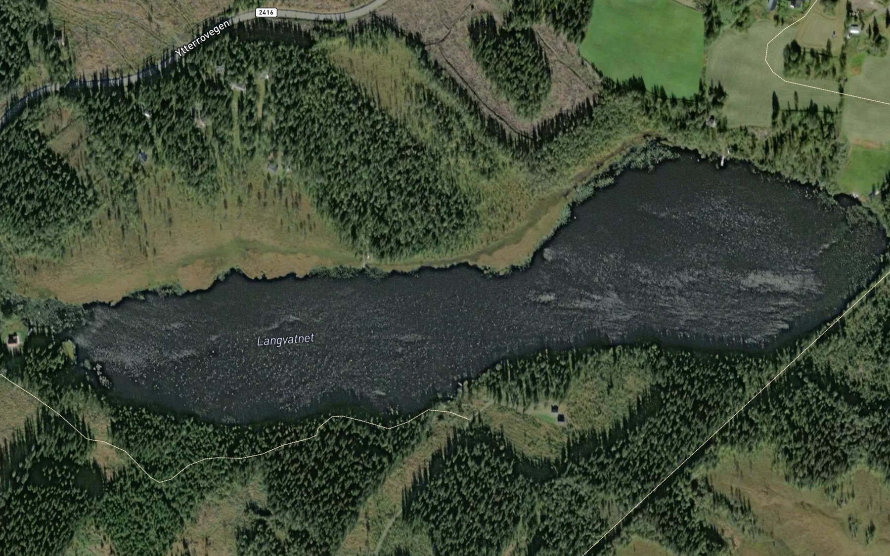 Satellite map of the Langvatnet