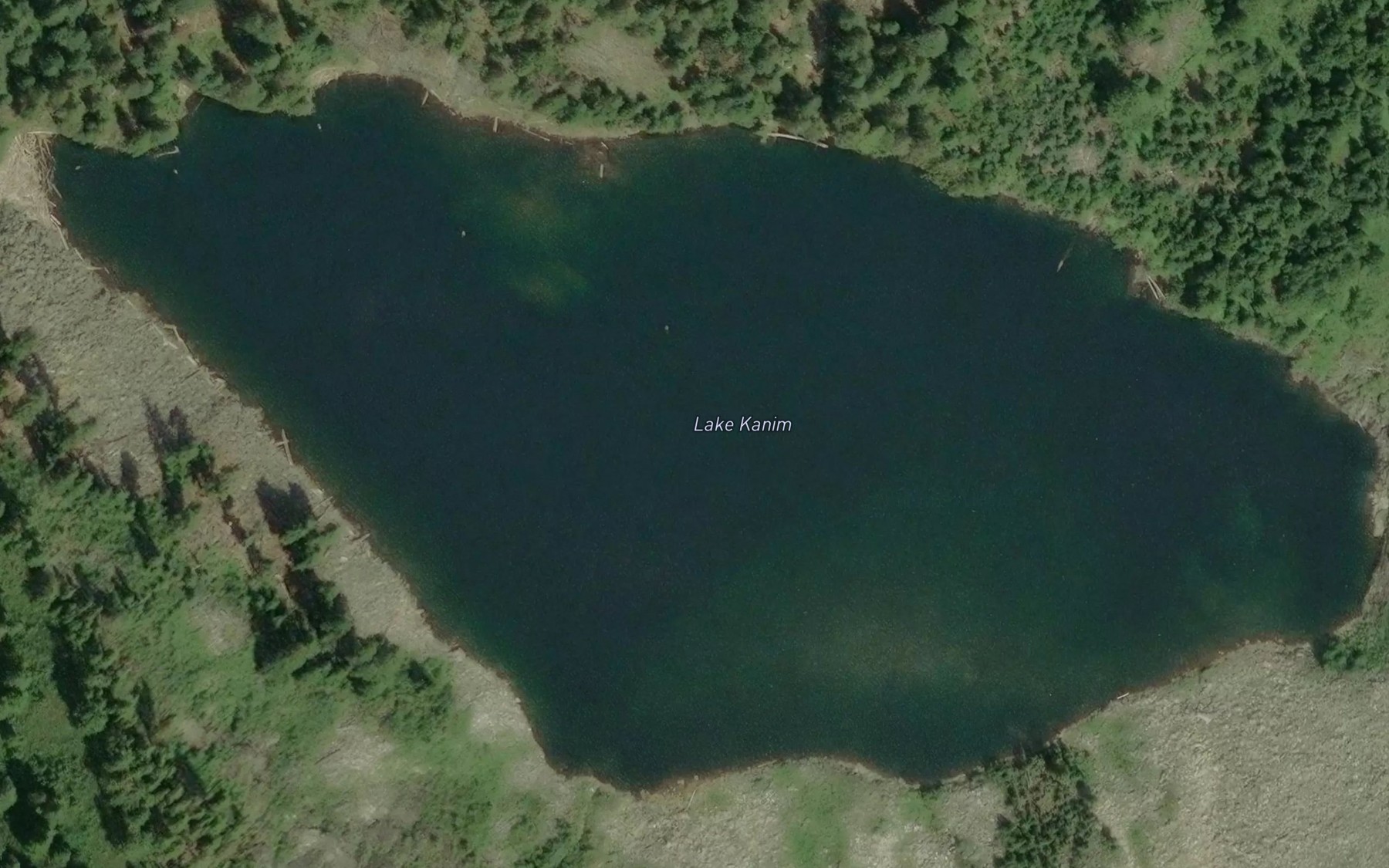 Satellite map of the Lake Kanim