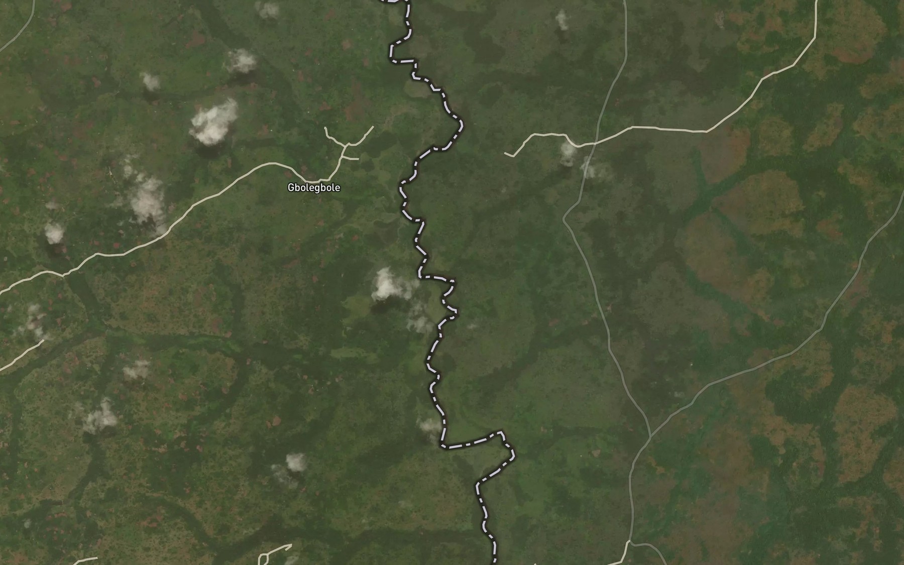 Satellite map of the Beli
