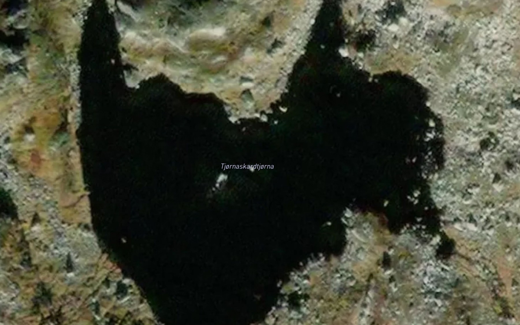 Satellite map of the Tjornaskardtjorna