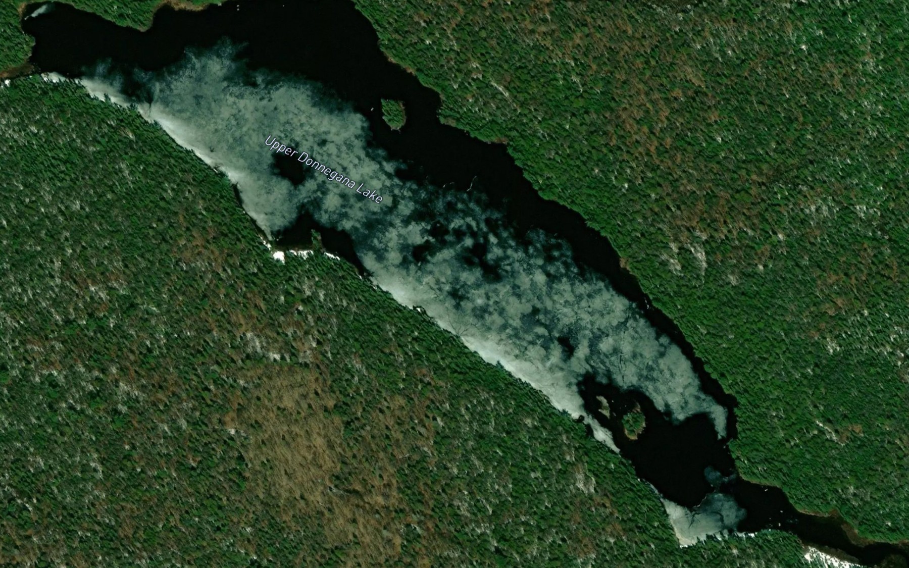 Satellite map of the Upper Donnegana Lake