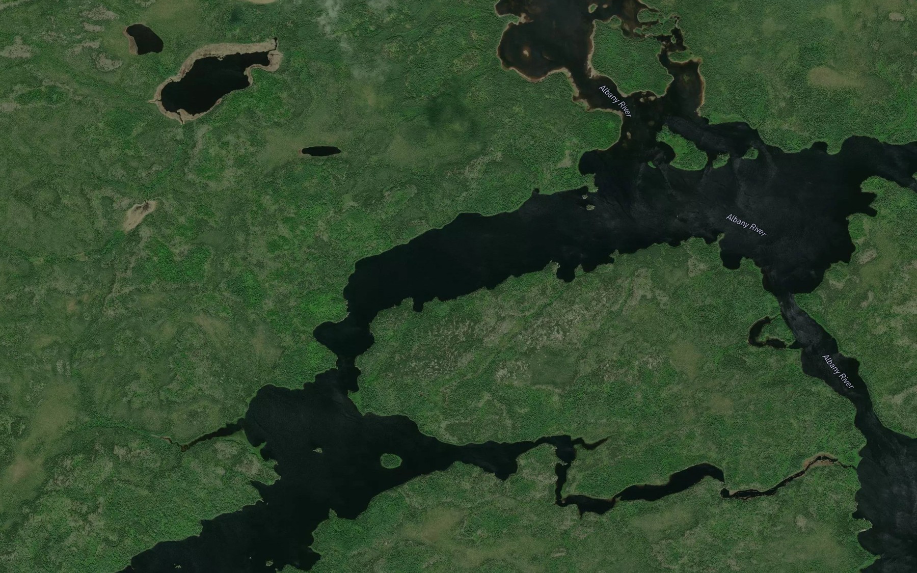 Satellite map of the Abazotikichuan Lake