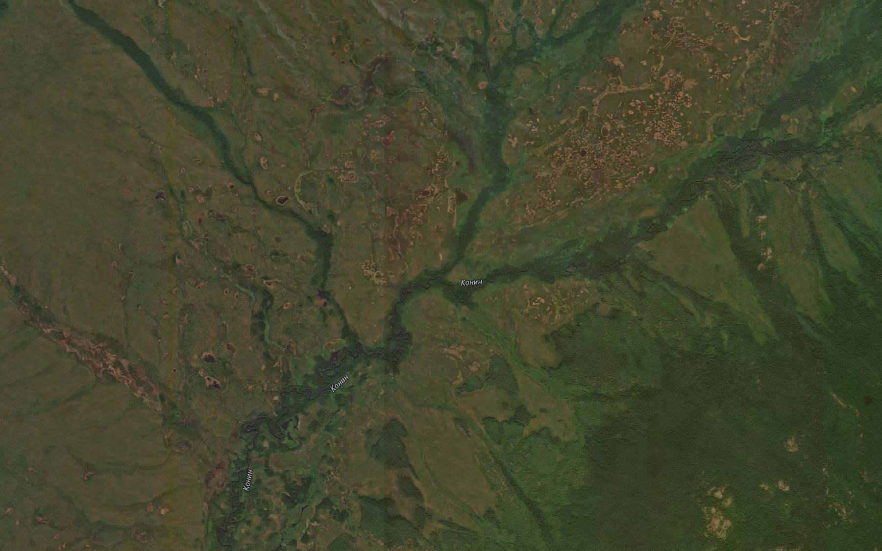 Satellite map of the Verkhniy Konin