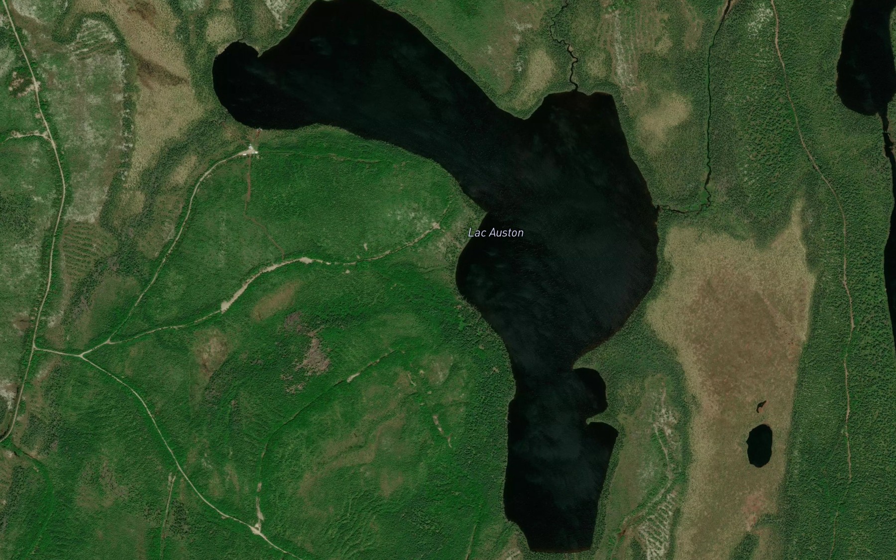 Satellite map of the Lac Auston