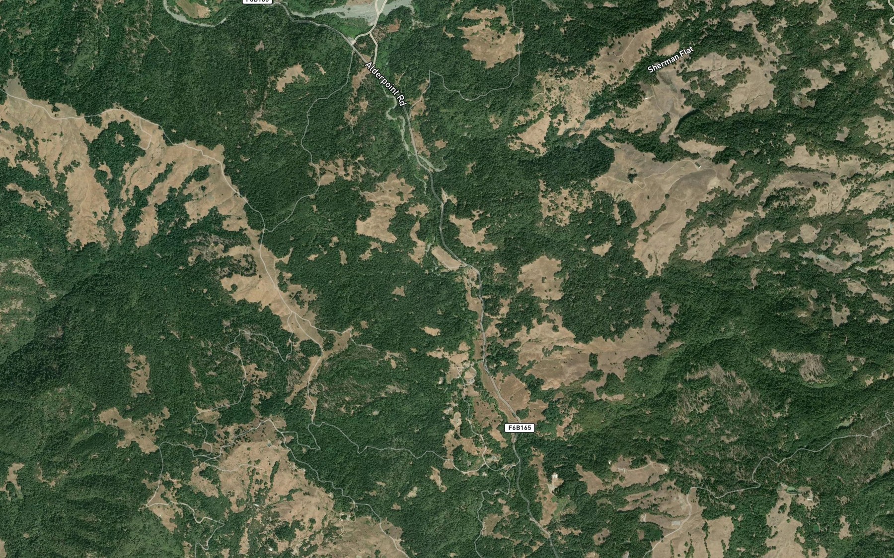 Satellite map of the Cooper Creek