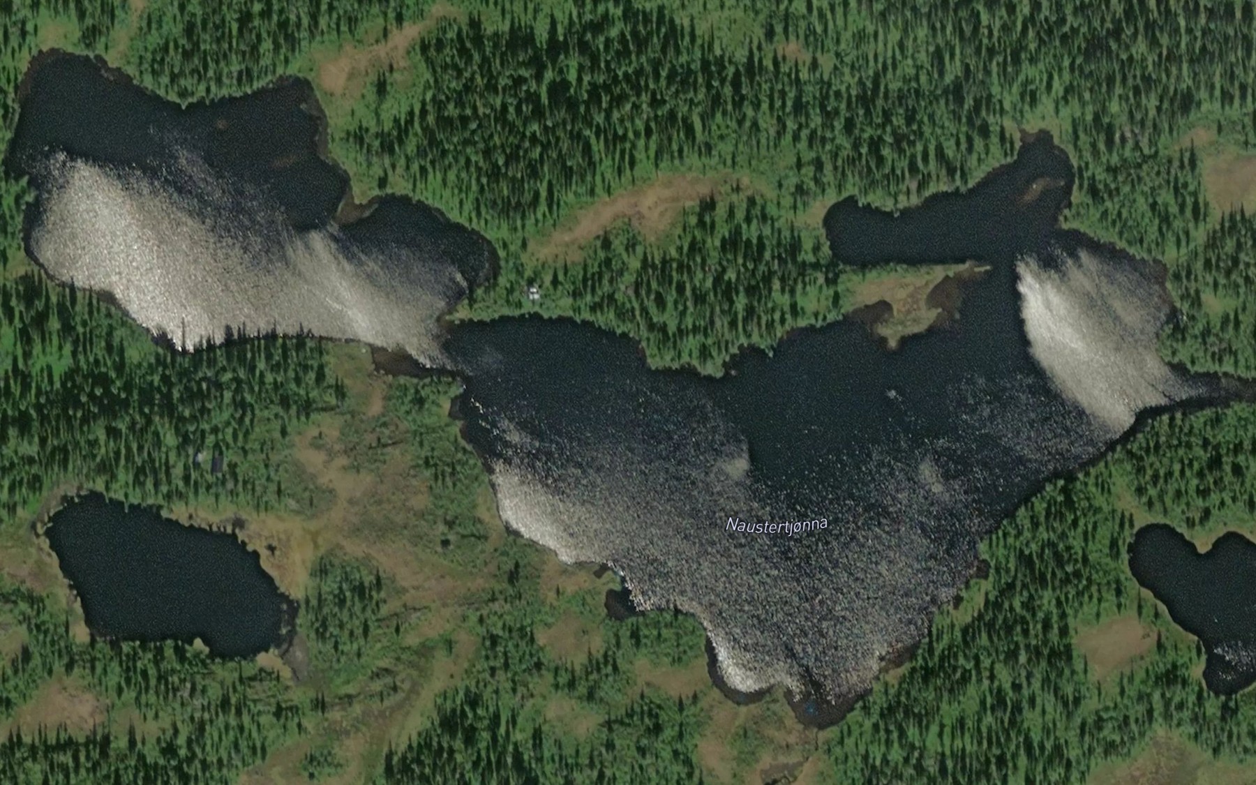 Satellite map of the Naustertjonna