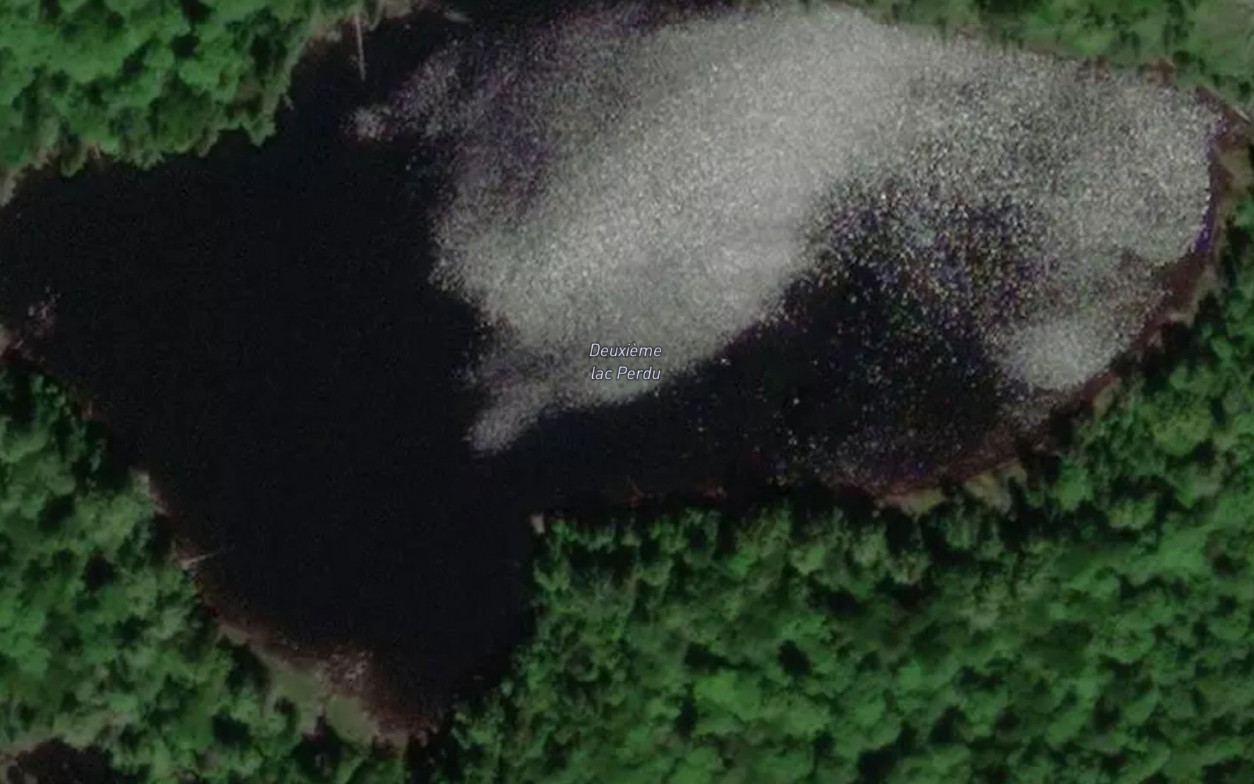 Satellite map of the Deuxieme lac Perdu