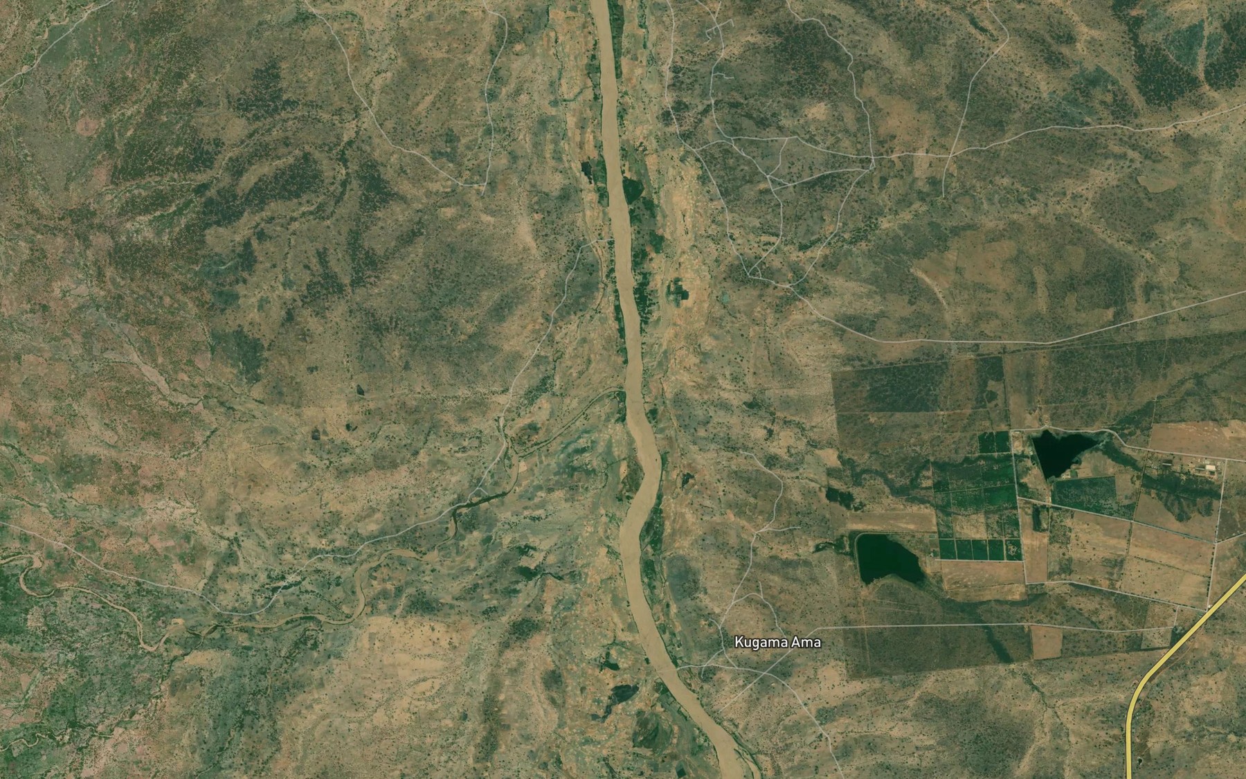Satellite map of the Kugama