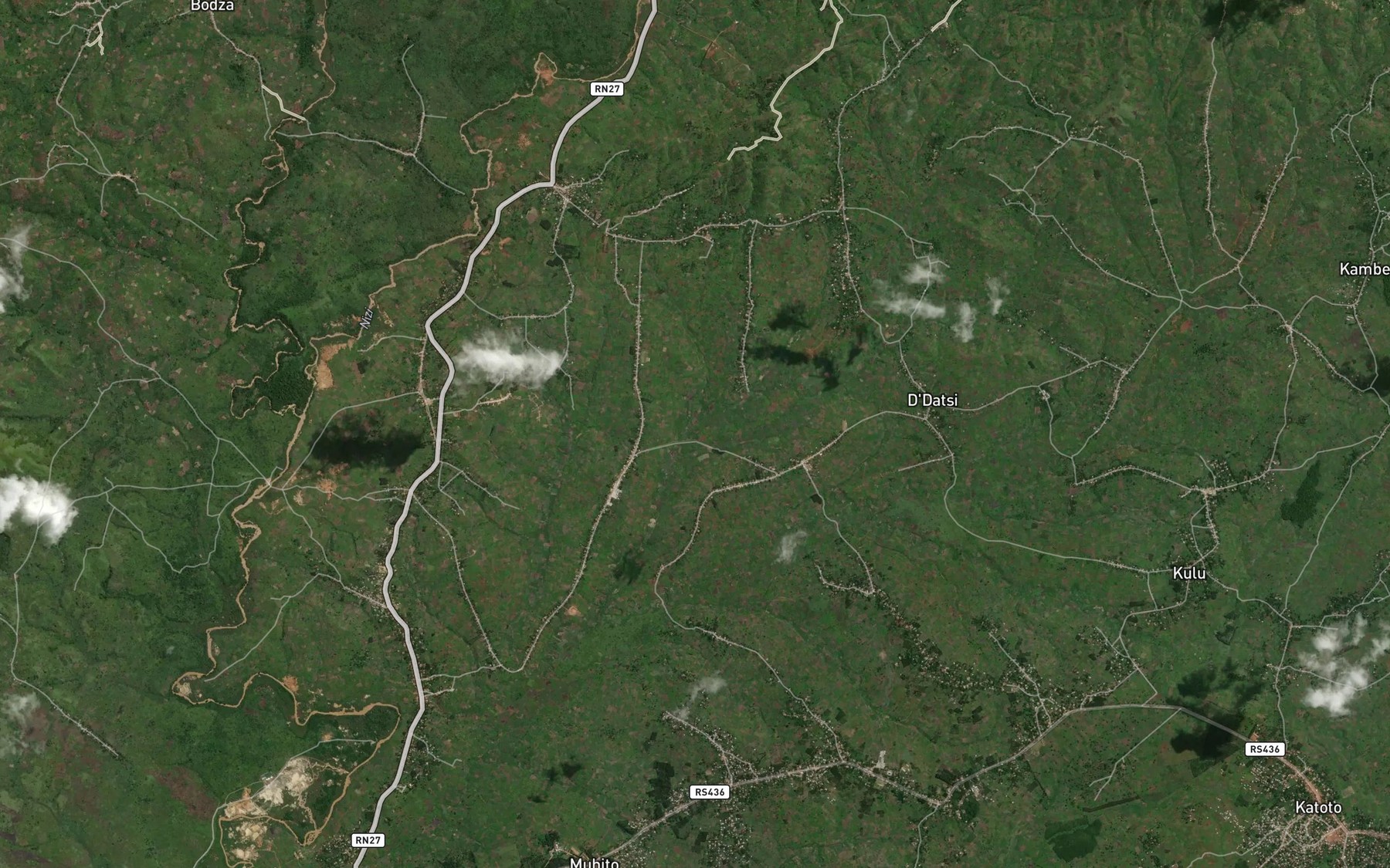 Satellite map of the Ide