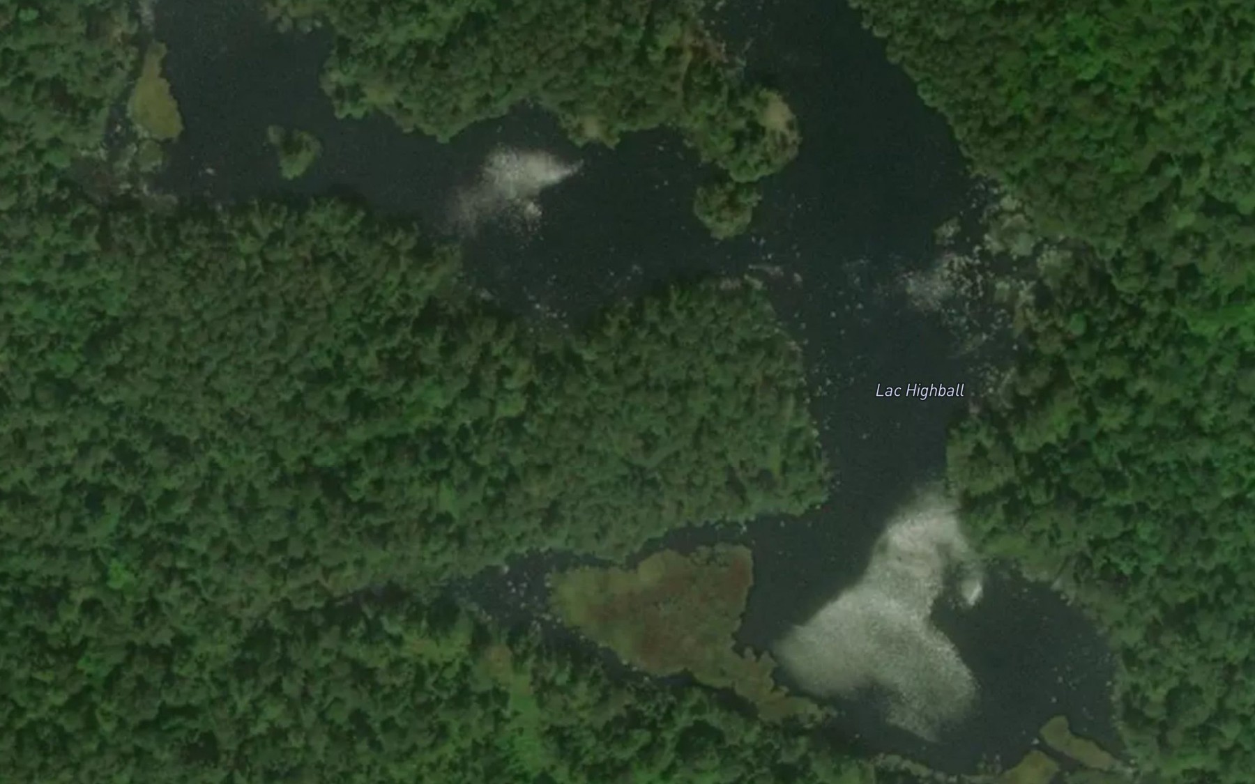 Satellite map of the Lac Highball