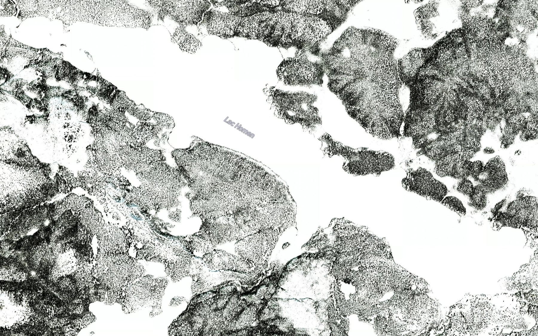 Satellite map of the Lac Homen