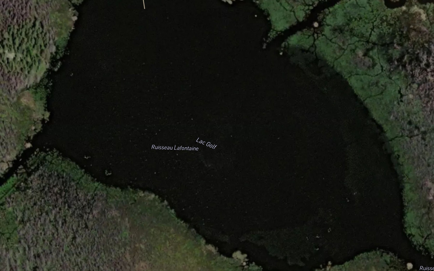 Satellite map of the Lac Golf
