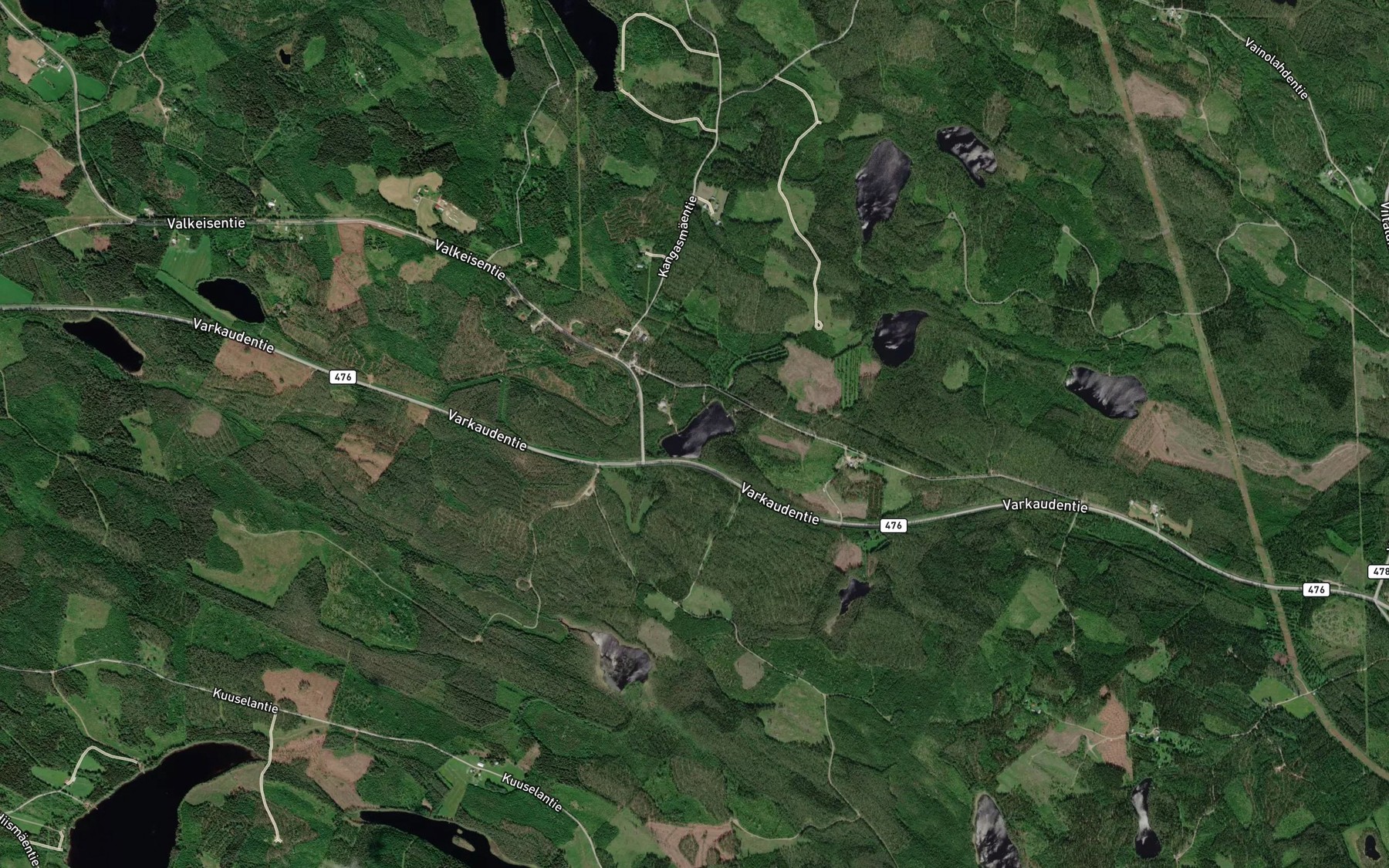 Satellite map of the Honkalampi