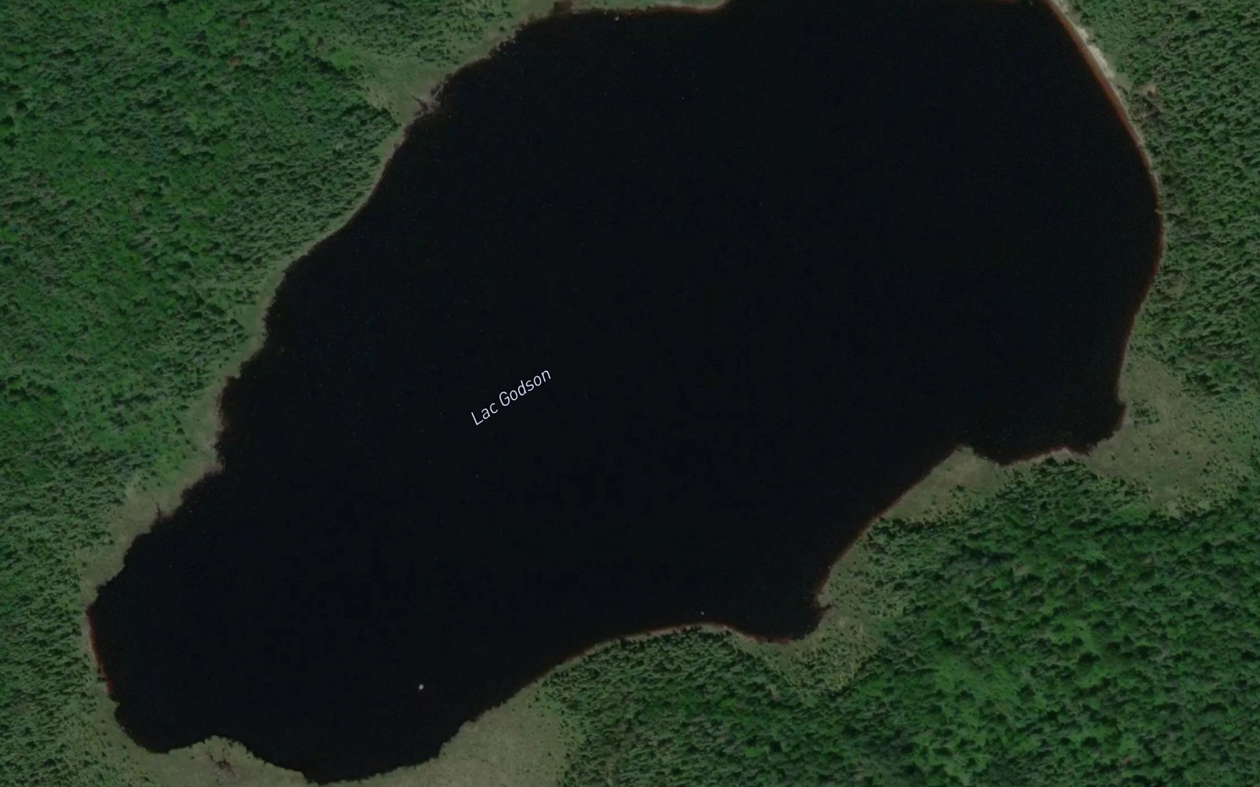 Satellite map of the Lac Godson