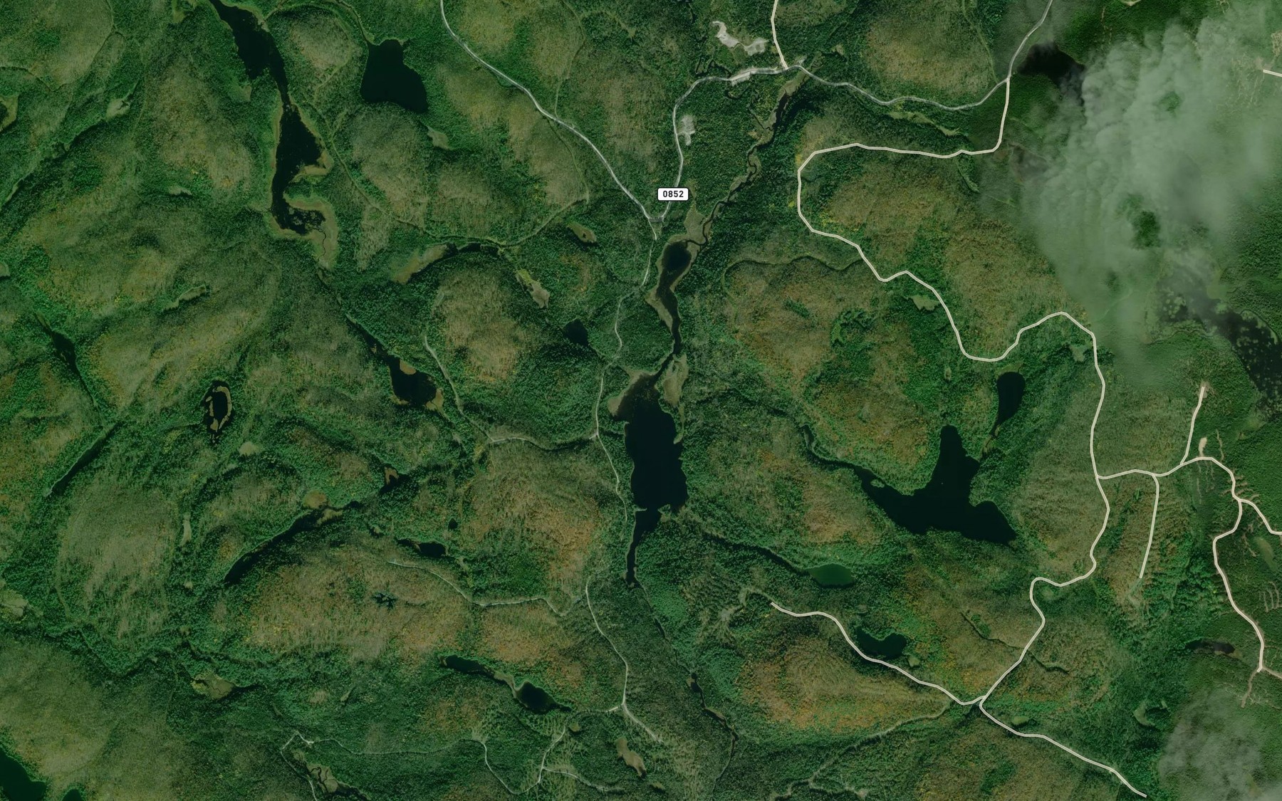 Satellite map of the Lac Artigues