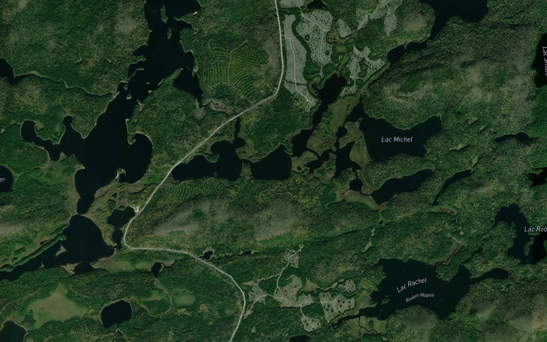 Satellite map of the Lac Pan