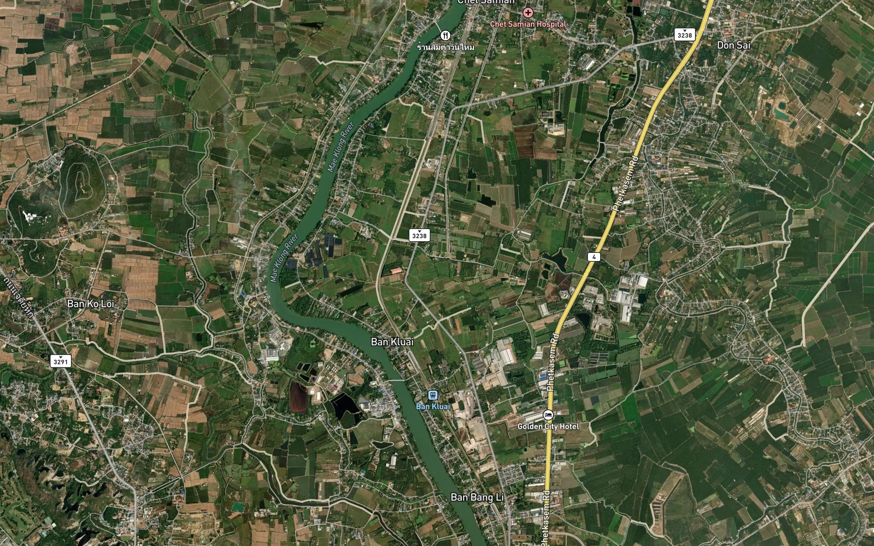 Satellite map of the Lam Rang Ta Khao