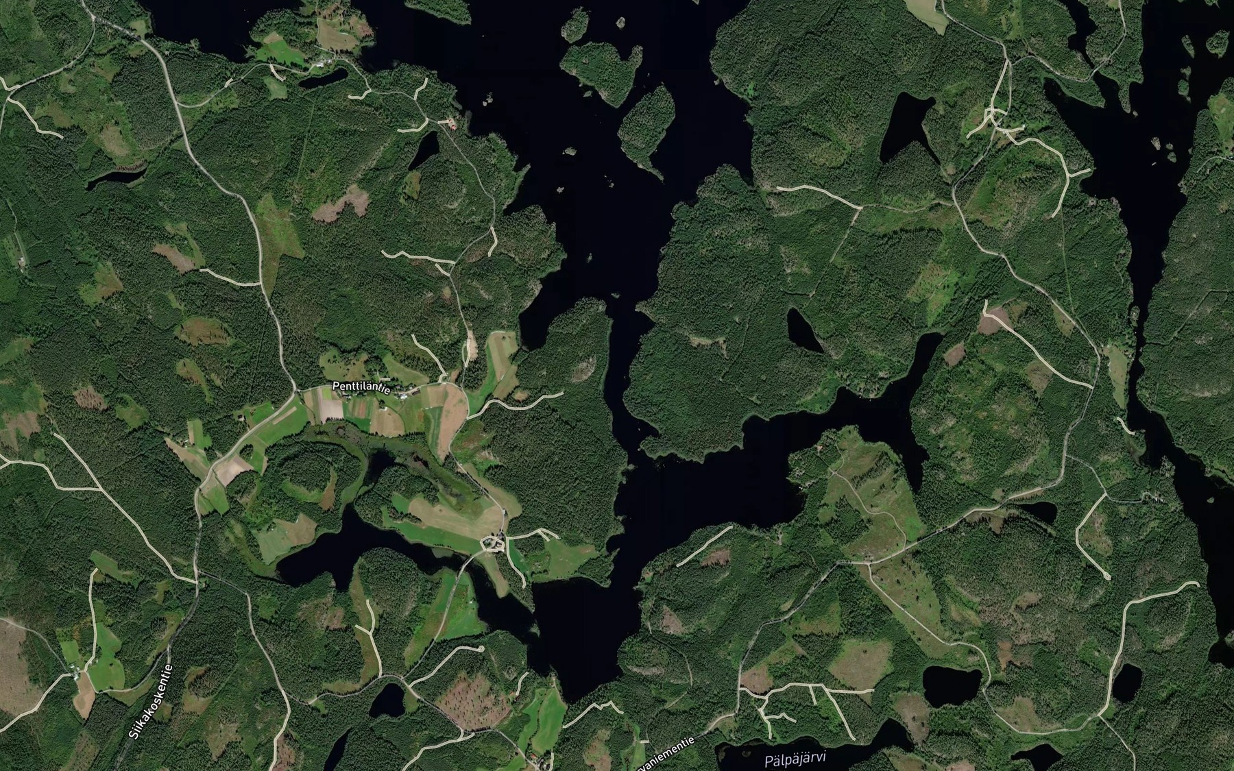 Satellite map of the Uitonsalmi