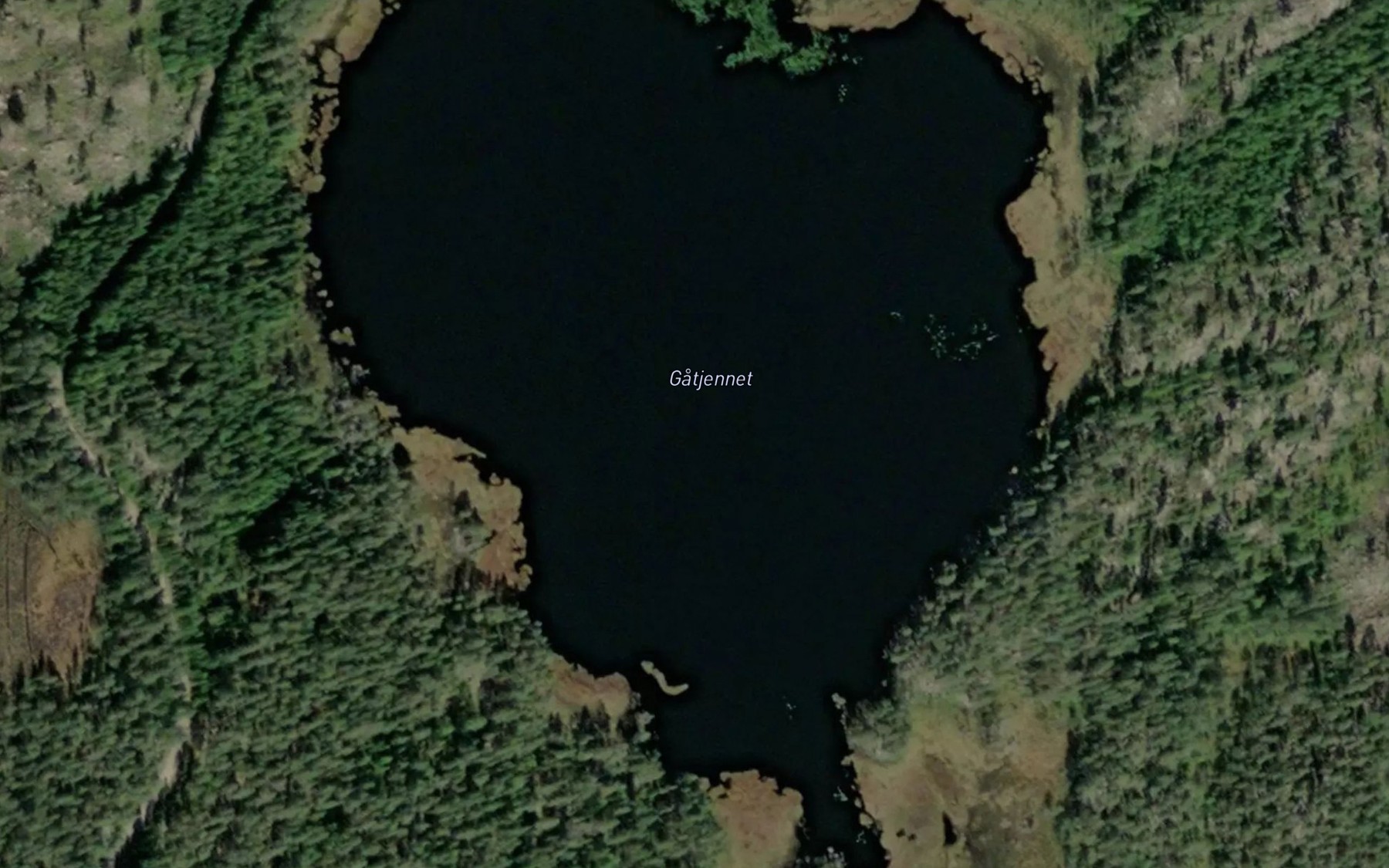 Satellite map of the Gatjernet